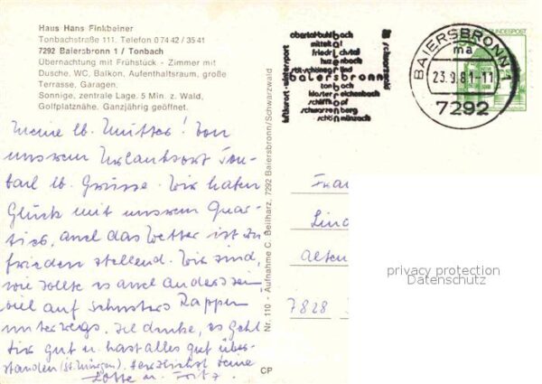 Baiersbronn Schwarzwald Haus Hans Finkbeiner – Bild 2