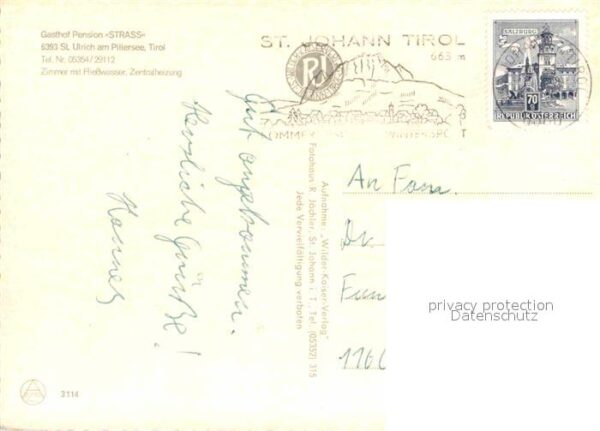 St Ulrich Pillersee Gasthaus Pension Strass – Bild 2