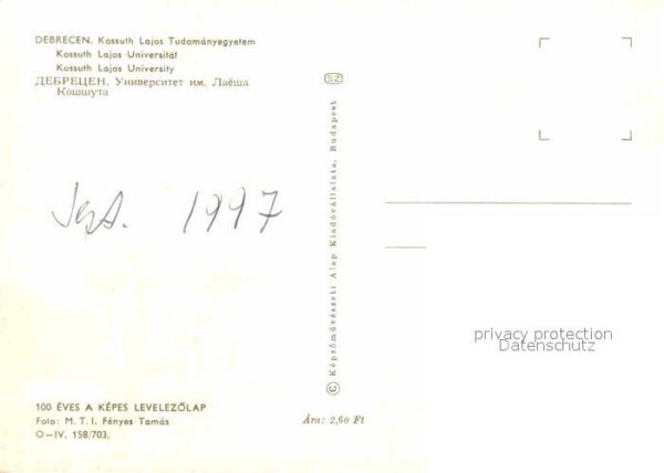 Debrecen Debrezin Kossuth Lajos Universität – Bild 2