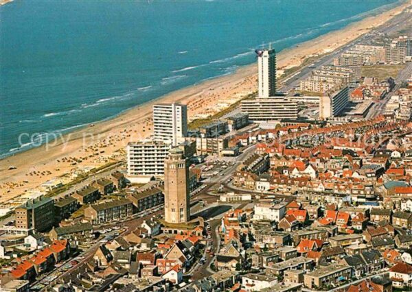 Zandvoort Holland Fliegeraufnahme mit Strand