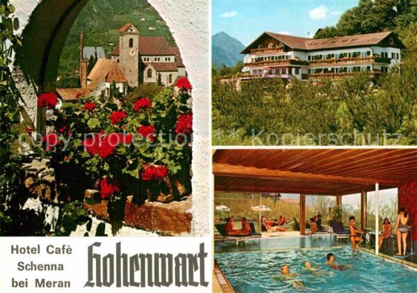 Schenna Meran Hotel Cafe Hohenwart Schwimmbad