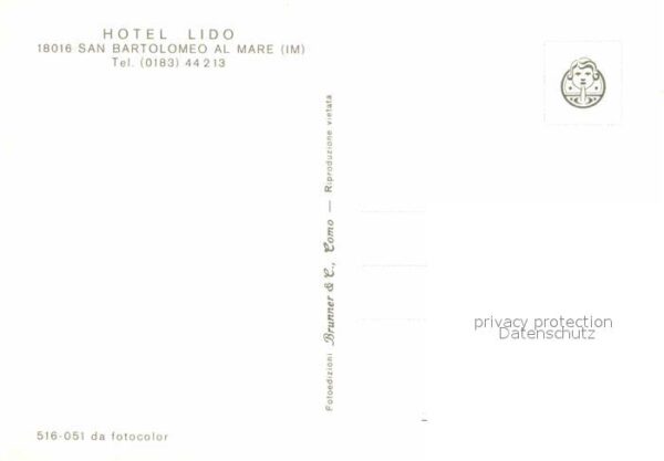 San Bartolomeo al Mare Fliegeraufnahme Strand Hotel Lido – Bild 2