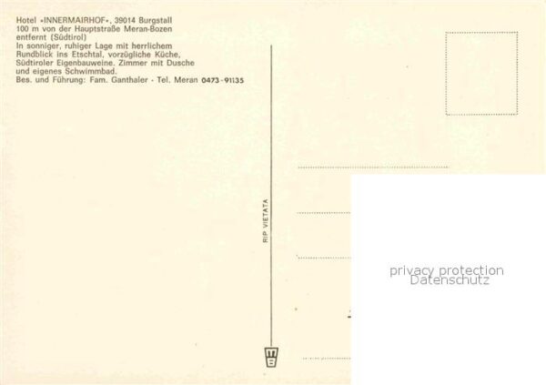 Burgstall Meran Hotel Innermairhof Pool – Bild 2