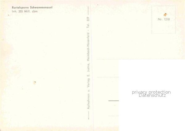 Rurtalsperre Schwammenauel Fliegeraufnahme – Bild 2