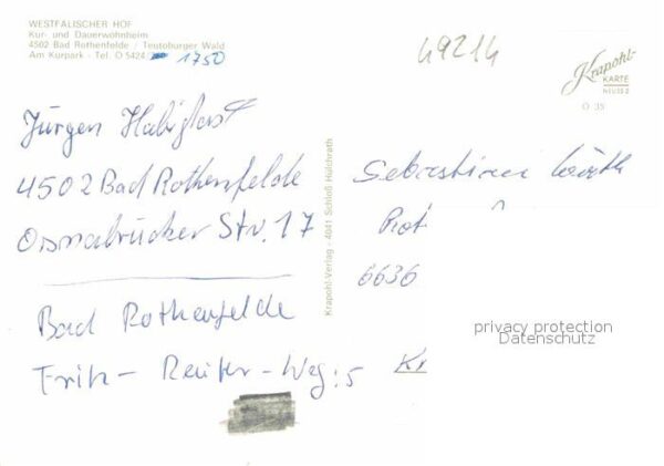 Bad Rothenfelde Westfälischer Hof Kur- und Wohnheim – Bild 2