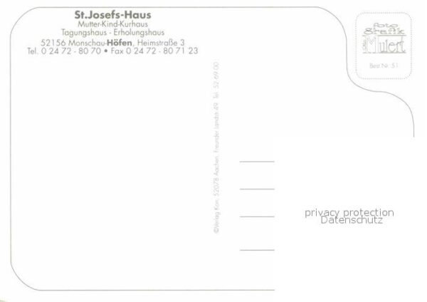 Monschau Höfen St. Josefs-Haus – Bild 2