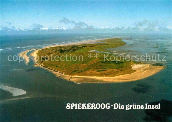 Spiekeroog Fliegeraufnahme Die grüne Insel