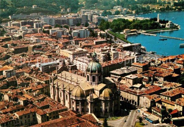 Como Lago di Como Fliegeraufnahme mit Dom und Lago di Com