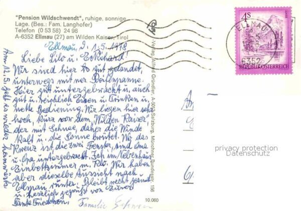 Ellmau Tirol Pension Wildschwendt – Bild 2