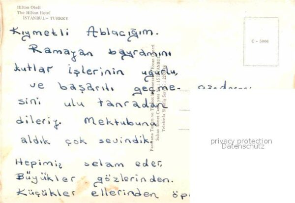 Istanbul Constantinopel Fliegeraufnahme Hilton Hotel – Bild 2