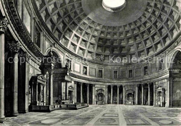 Roma Rom Interno del Pantheon