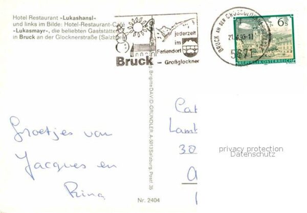 Bruck Grossglocknerstrasse Hotel Restaurant Lukashansl – Bild 2