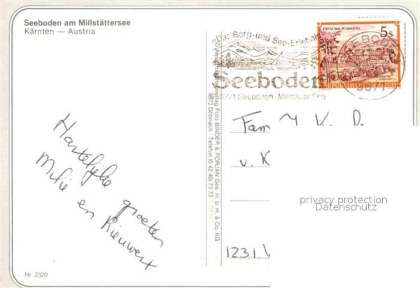 Seeboden Millstaettersee Fliegeraufnahme Partie am See – Bild 2