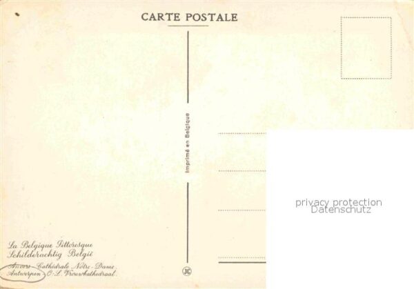 Antwerpen Anvers Cathedrale Notre Dame Künstlerkarte Str – Bild 2