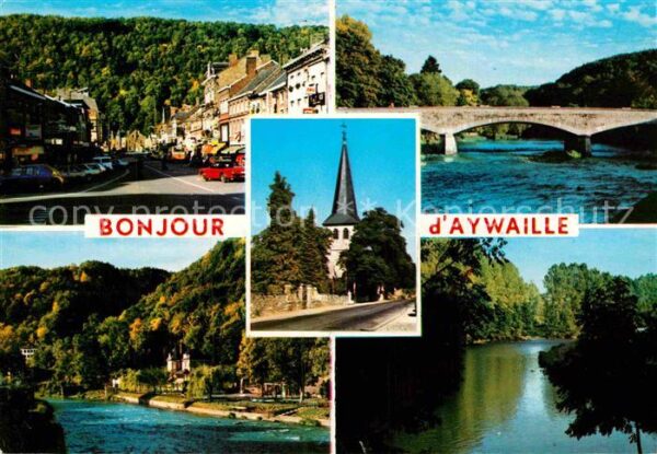 Aywaille Ortspartie Fluss Brücke