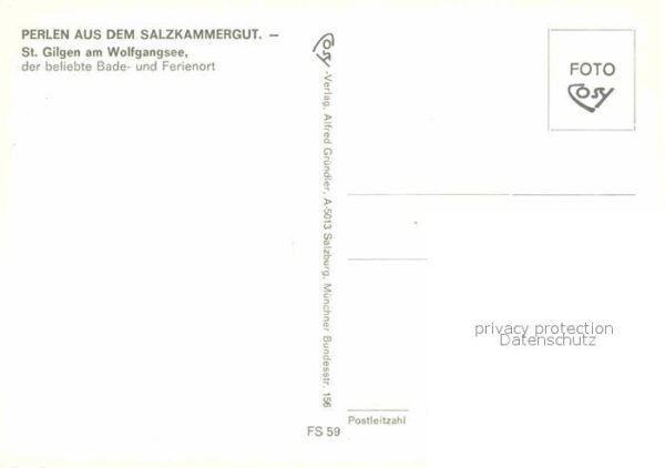 St Gilgen Wolfgangsee Fliegeraufnahme Salzkammergut – Bild 2
