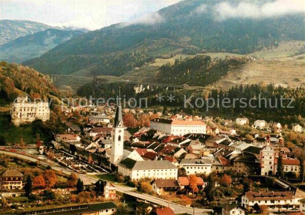 Gmuend Kaernten Fliegeraufnahme