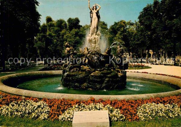 Baden Wien Kurstadt Undine-Brunnen im Kurpark