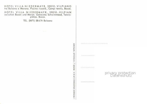 Bolzano Vilpiano Hotel Villa Niedermayr – Bild 2