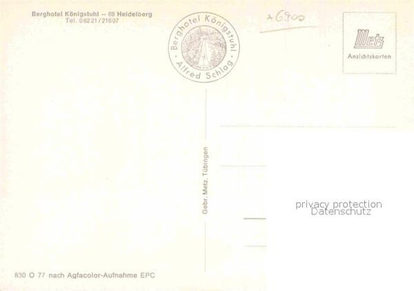 Heidelberg Neckar Berghotel Königstuhl Sender – Bild 2