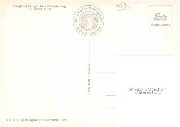 Heidelberg Neckar Berghotel Königstuhl Sender – Bild 2