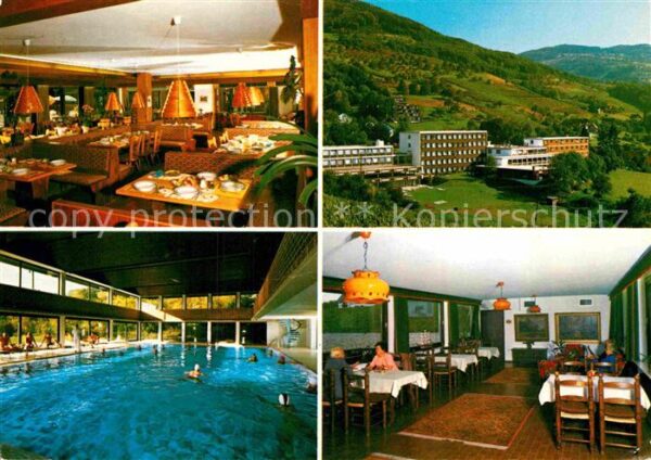 Sasbachwalden Kurkliniken Dr Wagner Hallenbad Landsch