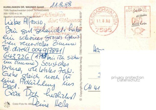 Sasbachwalden Kurkliniken Dr Wagner Hallenbad Landsch – Bild 2