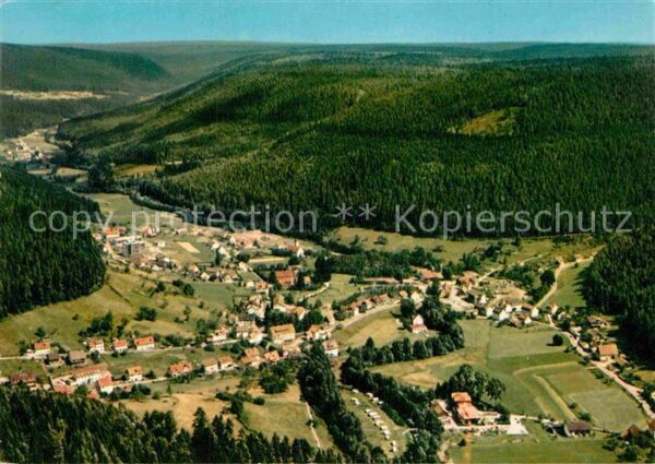 Enzkloesterle Luftkurort Wintersportplatz Fliegeraufn