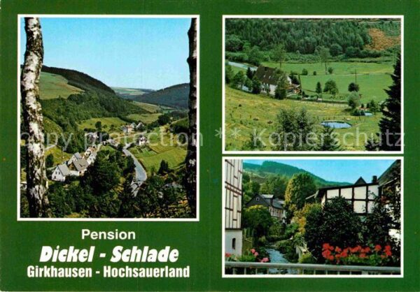 Girkhausen Bad Berleburg Pension Dickel Schlade Landschaftspanor
