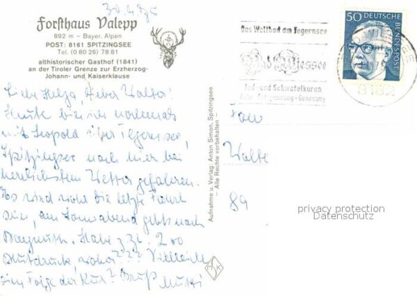 Spitzingsee Forsthaus Valepp – Bild 2