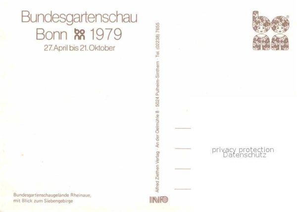 Bonn Rhein BUGA 1979 Panorama – Bild 2