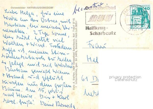 Haffkrug Ostseebad Fliegeraufnahme – Bild 2