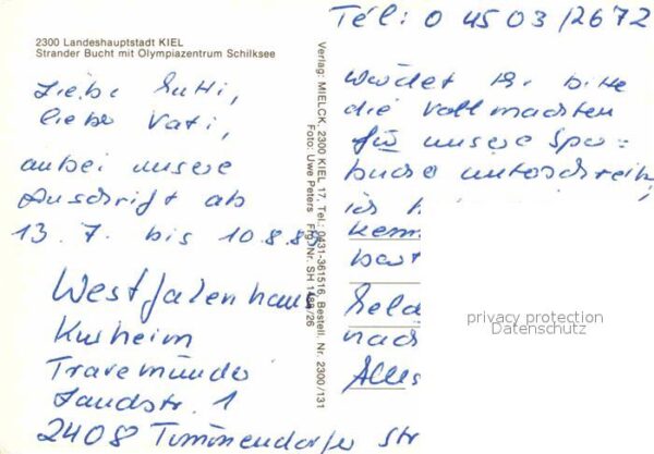 Kiel Strander Buch mit Schilksee Fliegeraufn – Bild 2