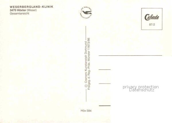 Hoexter Weser Weserbergland Klinik Fliegeraufnahme – Bild 2