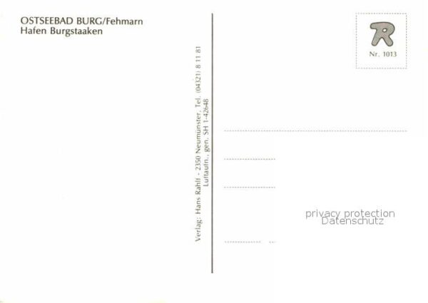 Burg Fehmarn Hafen Burgstaaken Fliegeraufnahme – Bild 2