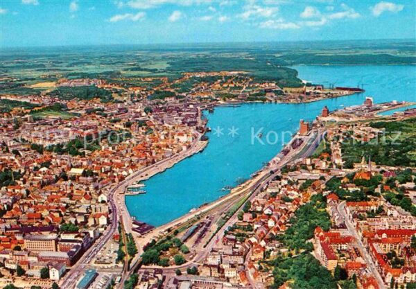 Flensburg Fliegeraufnahme Stadt und Förde