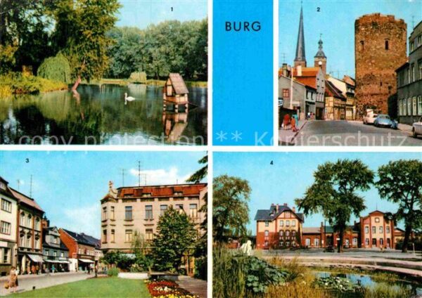 Burg Magdeburg Flickschupark Berliner Tor Platz der Op