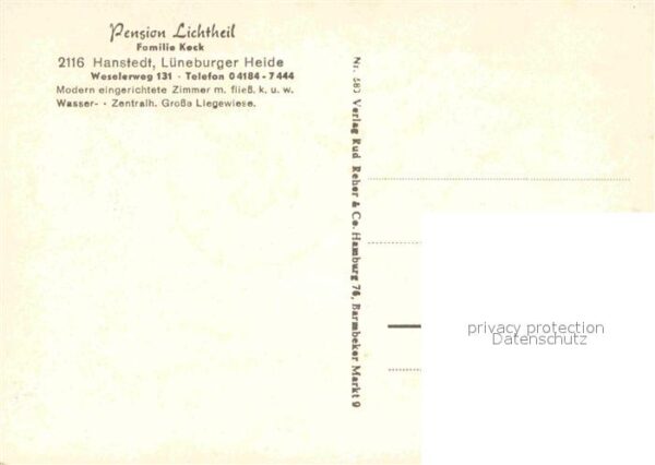 Hanstedt Nordheide Pension Lichtheil – Bild 2
