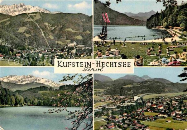 Kufstein Tirol mit Hechtsee Fliegeraufnahme