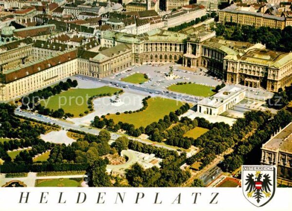 Wien Heldenplatz Neue Hofburg Fliegeraufnahm