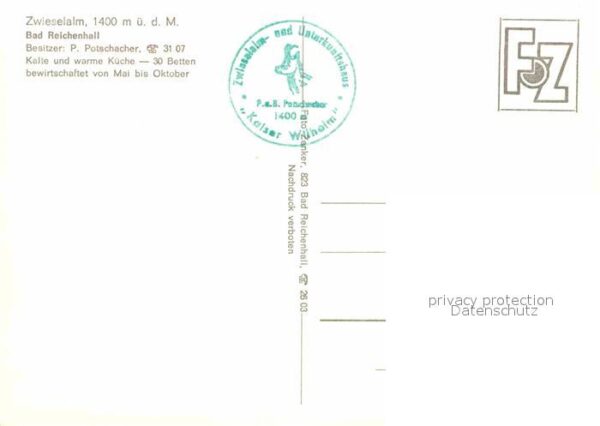 Bad Reichenhall Zwieselalm Teilansichten – Bild 2