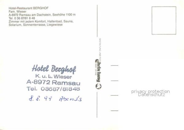 Ramsau Dachstein Steiermark Hotel Restaurant Berghof – Bild 2