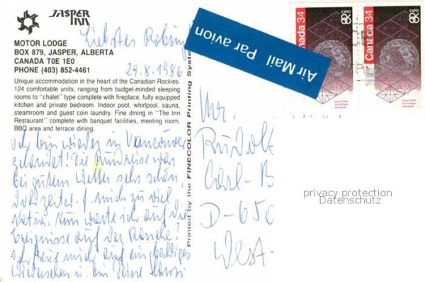 Jasper Alberta Motor Lodge Gastraum Hallenbad – Bild 2