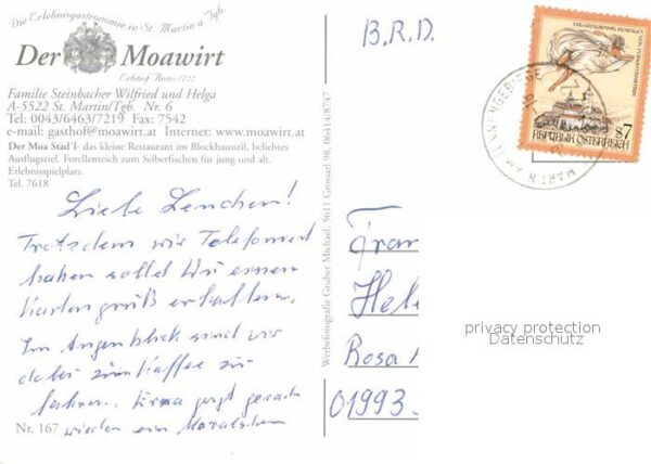 St Martin Tennengebirge Moawirt Moa Stadl Forellenteich Erlebni – Bild 2