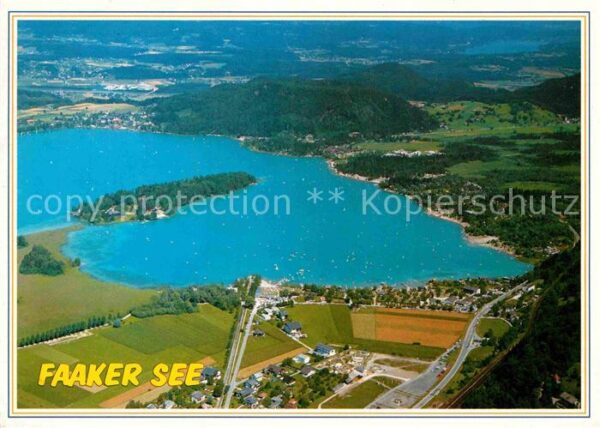 Faakersee Sandbank Strandcamping Strandbäder Inse