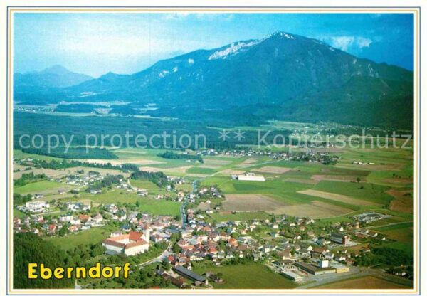Eberndorf Blick zum Petzen Fliegeraufnahme
