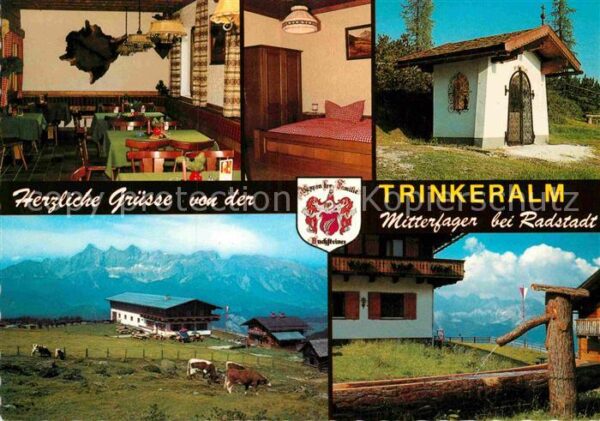 Radstadt Trinkeralm Kapelle Blick zum Dachsteing