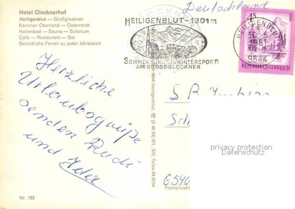Heiligenblut Kaernten Hotel Glocknerhof Hallenbad Restaurant – Bild 2