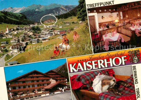 Berwang Tirol Sporthotel Kaiserhof Restaurant Hund Ge