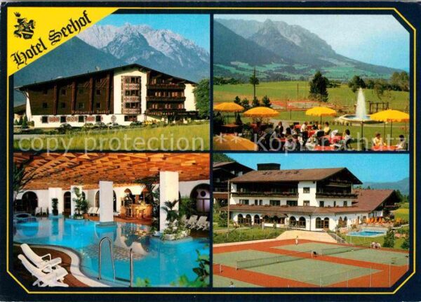Walchsee Tirol Hotel Seehof Hallenbad Tennisplatz Alpe